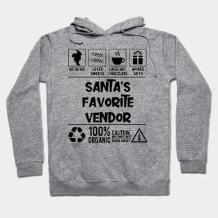 Santa's Favorite Vendor Santa Claus Hoodie